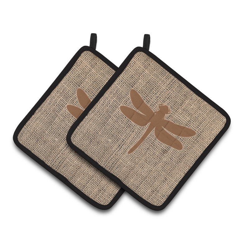 August Grove® Polyester Potholder Set, Brown