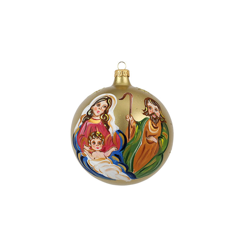 ORNAMENTS 5'' Handmade Glass Nativity Ornament