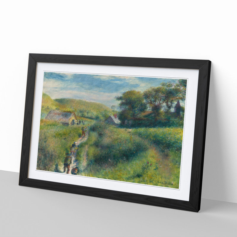 The Mussel Harvest by Pierre-Auguste Renoir - Picture Frame Painting, 27cm H x 36cm W x 2cm D, Black Framed