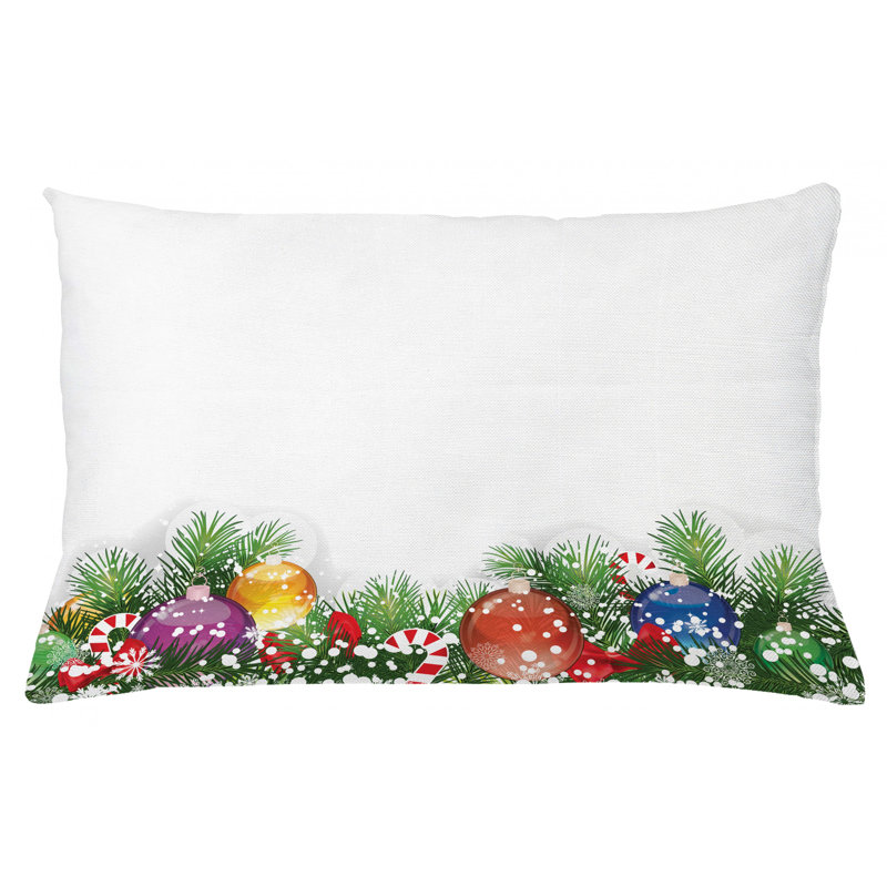 Housse de coussin lombaire intérieur/extérieur christmas, 16 po x 26 po