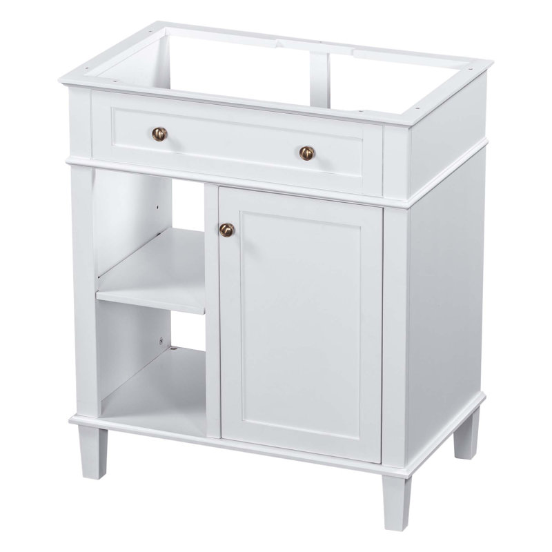 (Base Only) 30" Bathroom Vanity Without Sink