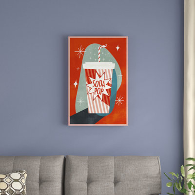 " Retro Refreshments II " by Victoria Borges Painting Print