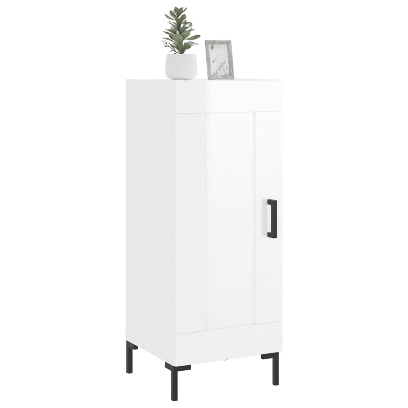 Mateas 34.5cm Sideboard, High gloss white
