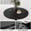 Ensemble de 2 tables de salle à manger rondes modernes de 23,6 po, tables à piédestal à base réglable pour cuisine, coin repas
