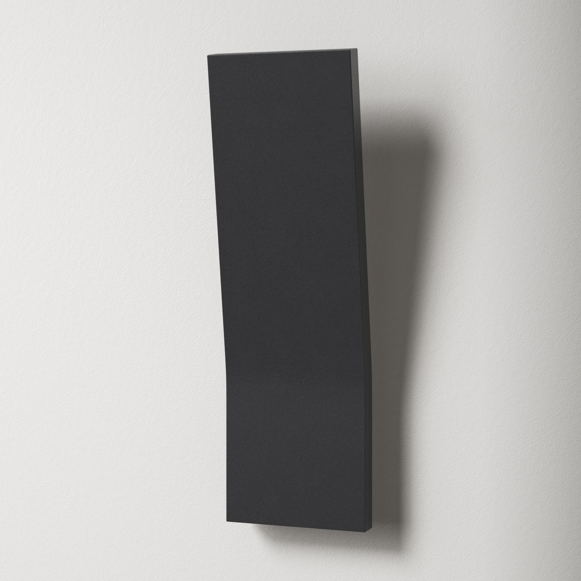 Ogden Novelty Outdoor LED Wall Light, 16'' H x 5'' W x 3.13'' D, Black