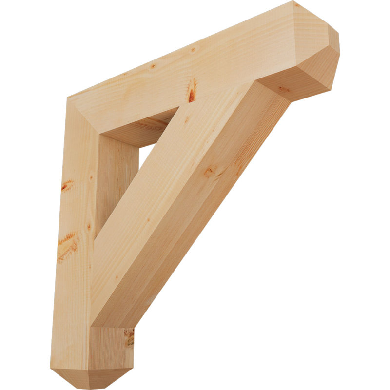 Support lisse artisanal, sapin Douglas, l 5 1/2 po x P 32 po x H 32 po, H 32 po x l 5,5 po x P 32 po, Douglas (lisse)