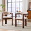 Chaise en bois massif Chatwin avec siège rembourré (table non incluse)-124611378-124611379