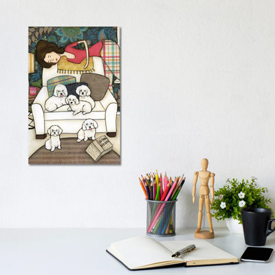 Bichon Bitchin by Jamie Morath - Print on Canvas