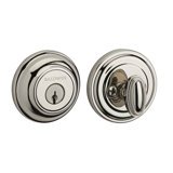 Traditional Round Single Cylinder Deadbolt with Smartkey