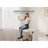 Odbert Tempered Glass Top Height Adjustable Standing Desk, Computer Desk with Drawer and USB Charge-1006698345-1008077176