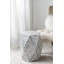 Tabouret de jardin et table d'appoint Hexagon Capiz Shell, noir et blanc, 16 x 14 x 18 po Idée de cadeau