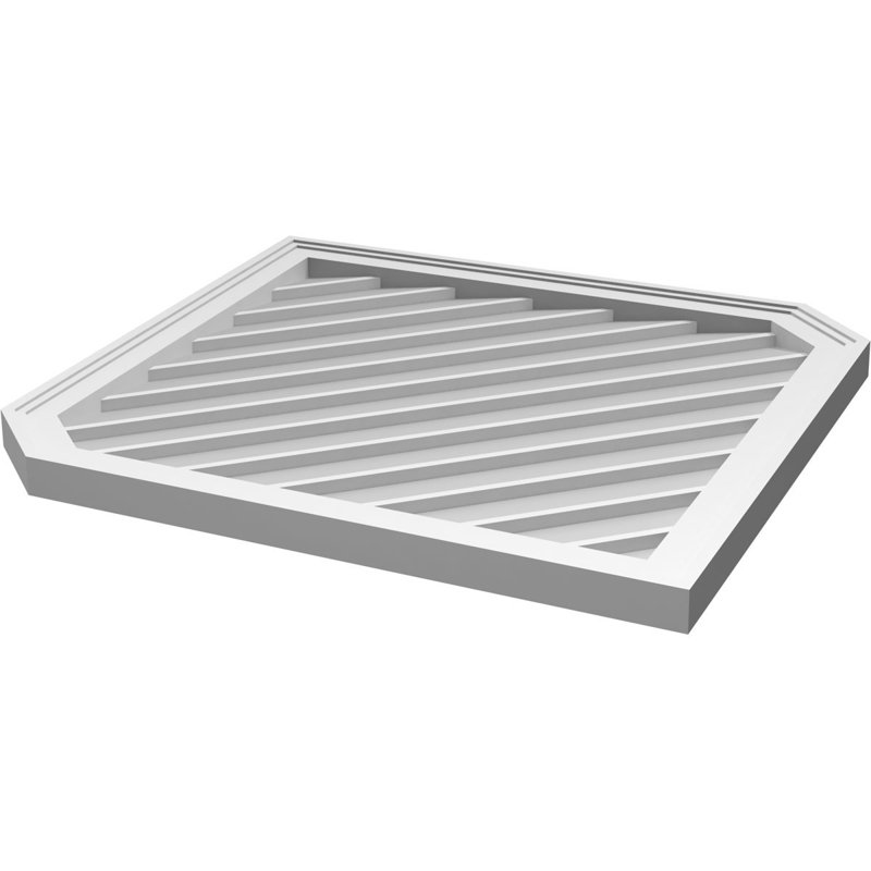 Ventilé vertical à pignon vertical 13/12 po, H 42 po x l 34 po x P 1,5 po