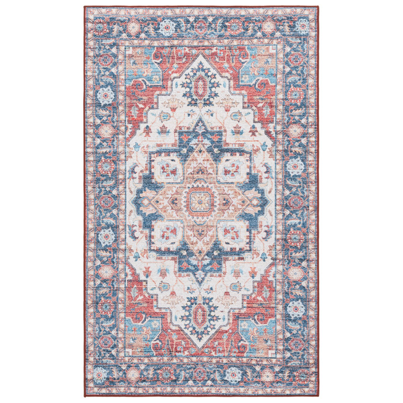 Kreitzer Performance Machine Washable Oriental Rug, Rectangle 3' x 5'