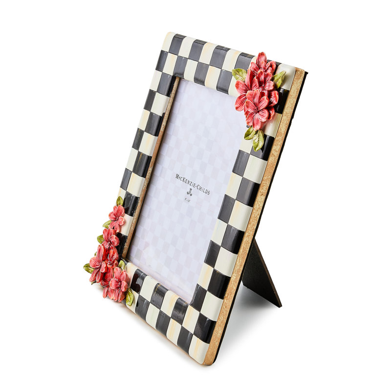 Courtly Check Floral Frame, 8" W x 10" H