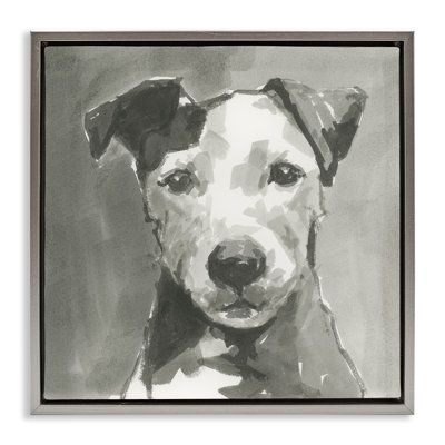 Muted Dog with Quiet Expression