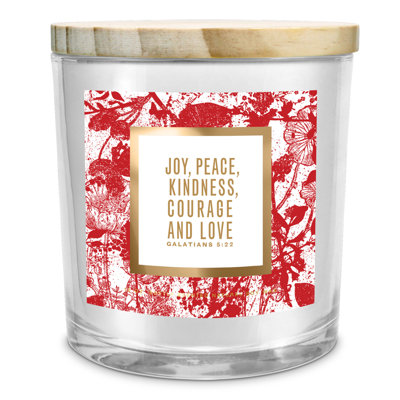 Fresh Scented Jar Candle with Glass Holder