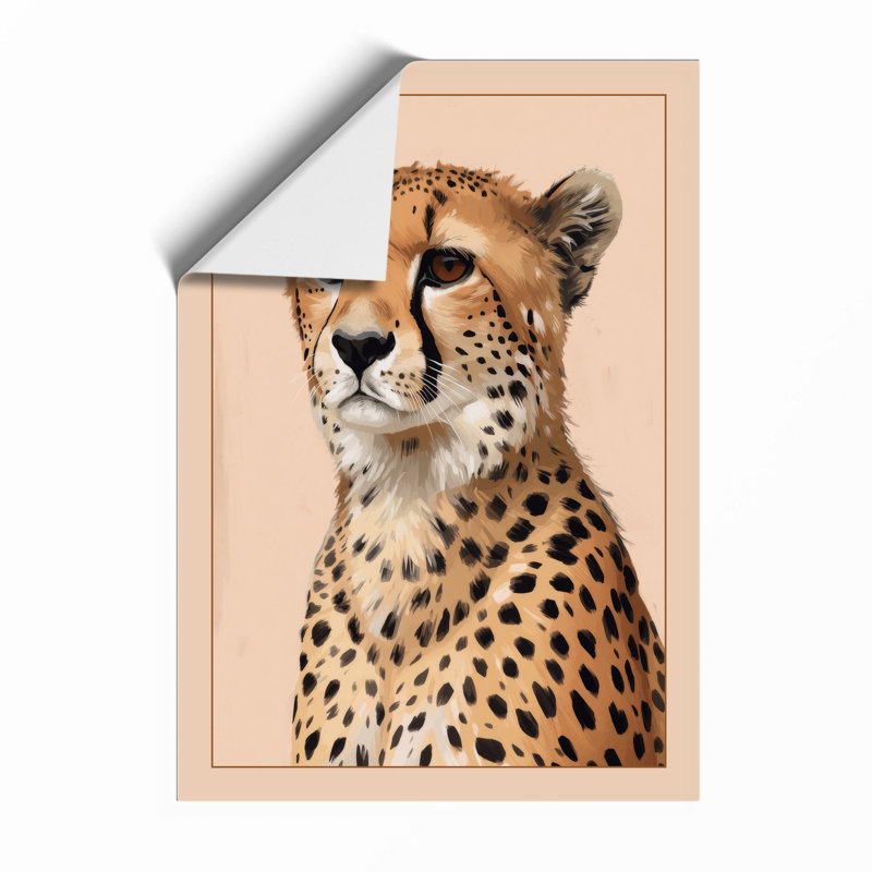 Cheetah's Gaze Realistic - Print, Unframed, A4 - 29.7 x 21.0 cm