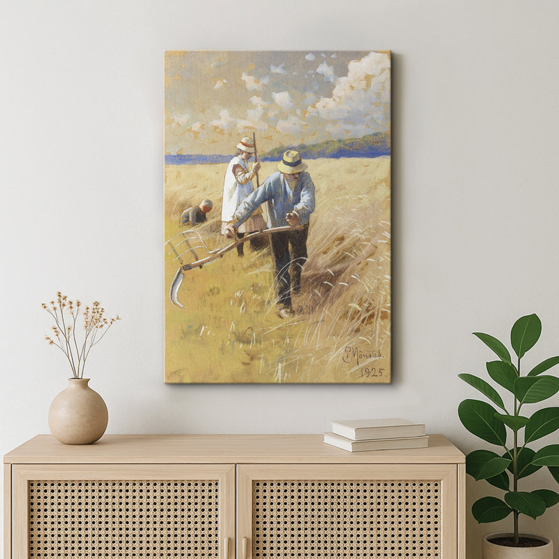 Golden Farm Field Farmers, H 48 po x l 32 po x P 1,5 po, Toile tendue