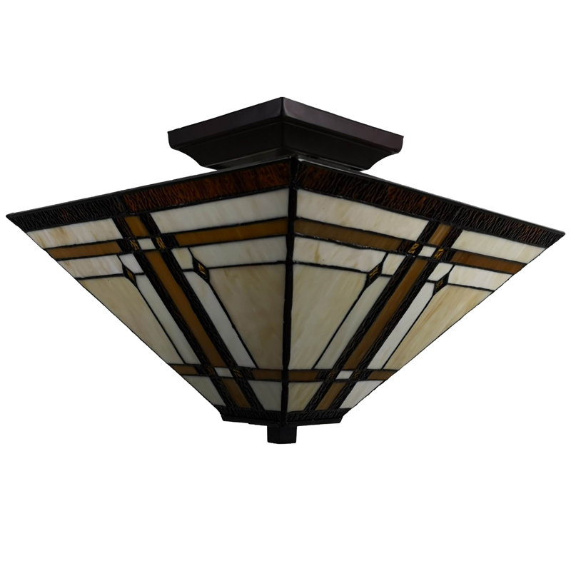 Jankowski Glass Semi Flush Mount