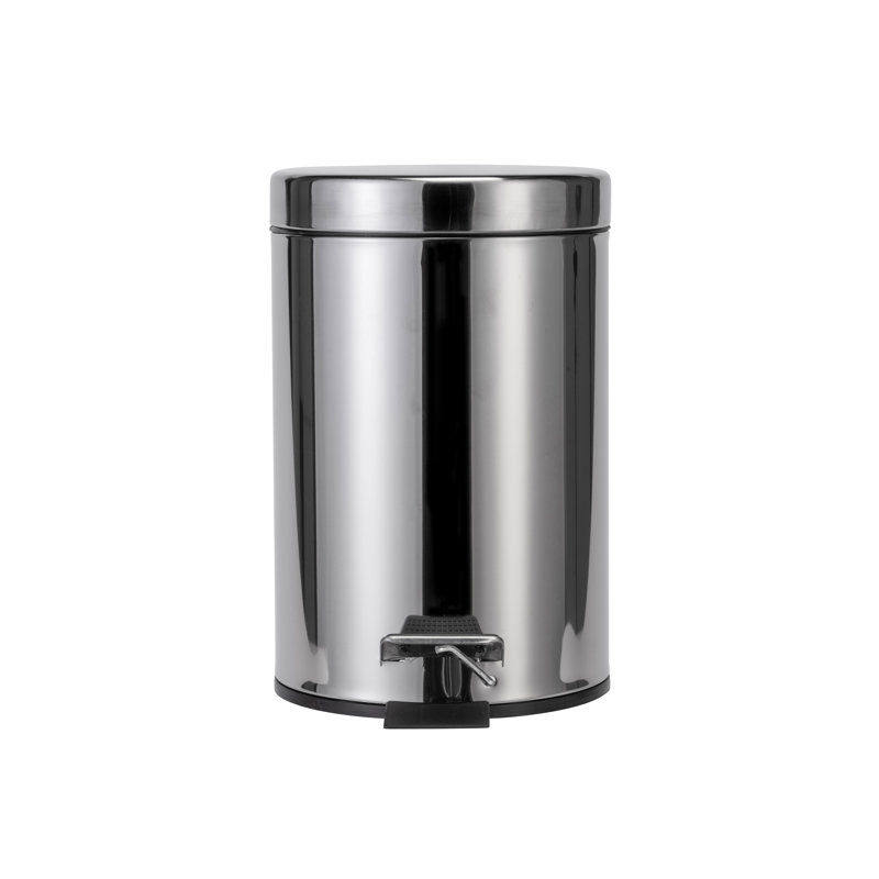 Britannia Metal Step On Kitchen Trash Can, 3 L
