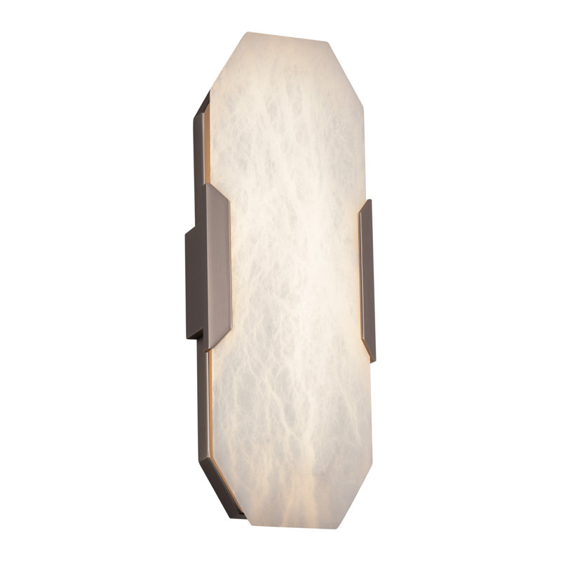 Toulouse Aluminum LED Flush Mounted Sconce, 18" H x 6.38" W x 4" D, Antique Nickel