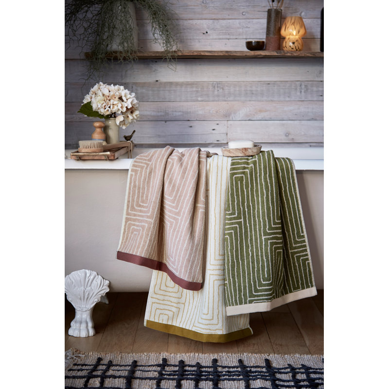 Cotton Blend, Pink, Hand Towel - 1 Pack