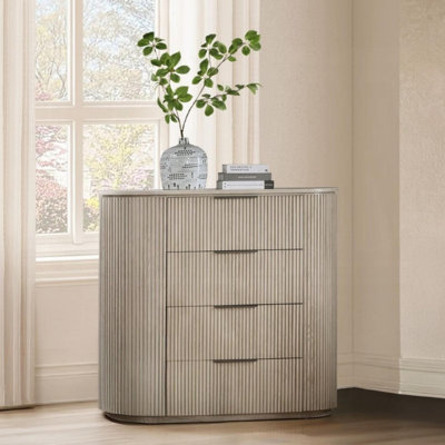 Modern Contemporary 4-Drawer Storage Chest,for Bedroom, Living Room, Hallway