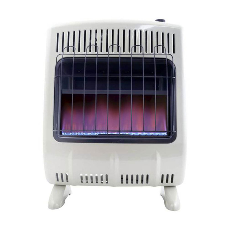 Mr. Heater 20000 BTU Natural Gas Compact Space Heater with Adjustable Thermostat