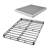 Box Spring, 4 in Mattress Foundation, 3500 lbs Max Weight Capacity, 79.1 L x 59.4 W x 4 H in, Queen Size Bed Frame with Washable Fabric Cloth, Heavy-Duty Metal Frame for Queen Bed, Easy Assembly-172810350-172810348