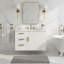 Meuble-lavabo mural de 30 po avec lavabo en céramique, armoire en panneau de fibres à densité moyenne avec porte à fermeture en douceur et 3 tiroirs-1082816010