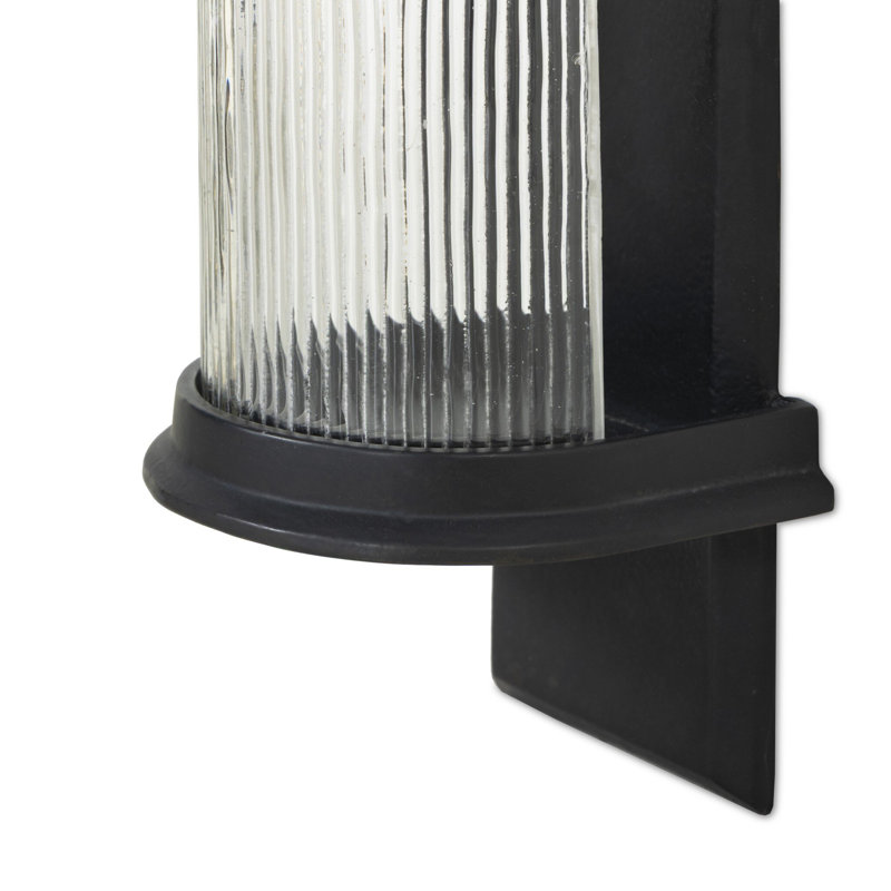 Elorie Wall Mounted Candle Holder Set-Black Antique