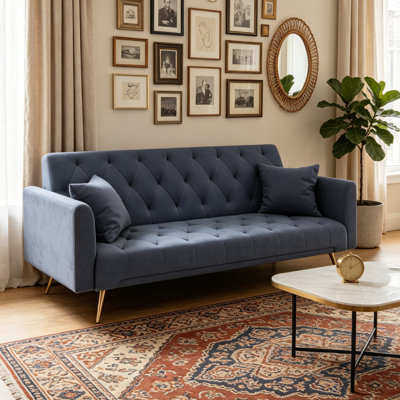 Canapé-lit rembourré de style moderne 71,65 po