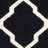 Rodgers Hand Woven Flat Weave Wool/Cotton Geometric Rug in Black/Ivory-283924063