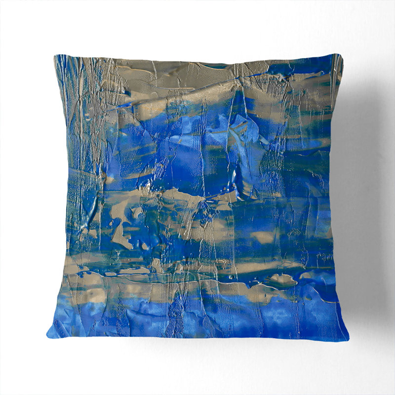 Abstract Square Cushion, 55 x 55 cm, Black