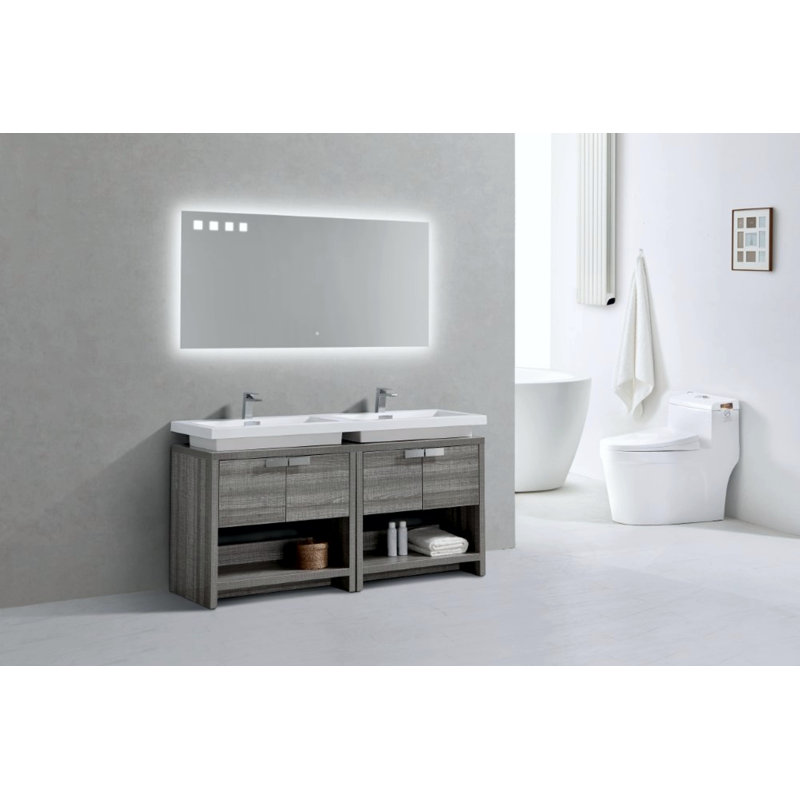 Ensemble de meuble-lavabo double 63 po Politte