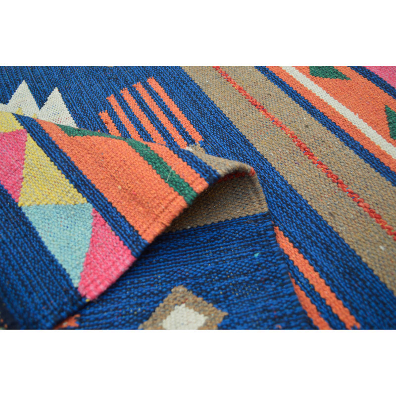 Country Southwestern Flatweave Area Rug, Runner 60 x 200cm