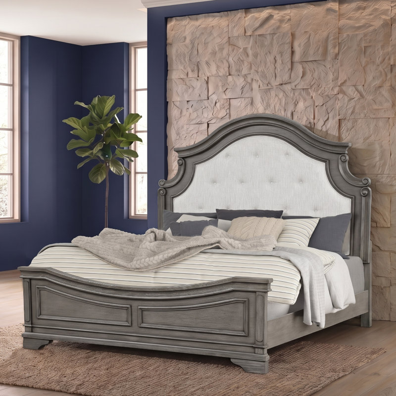 Azoriah Bed in Gray, Queen
