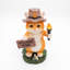 Statue de jardin solaire pour chat Cowboy, résine en résine