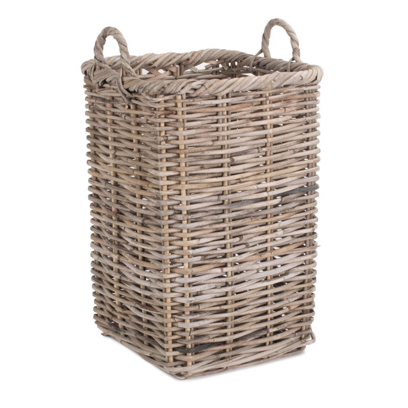 Rattan Umbrella Basket Holder, 54cm H x 25cm W x 25cm D