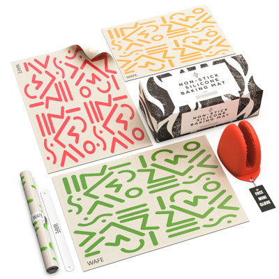 5 Piece Reusable Oven Liner and Baking Mat Set