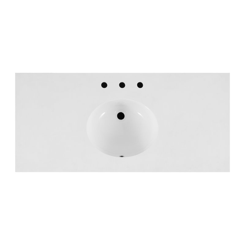 Bromley 48" Single Bathroom Vanity with Quartz Top, White Washed Pine