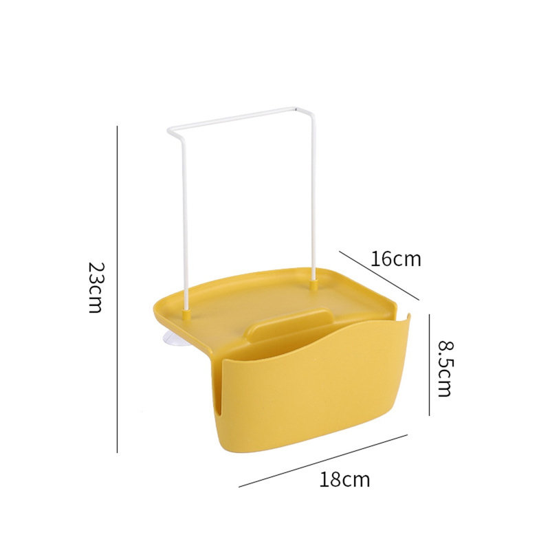 Support de rangement pour évier, H 9,05 po x l 7,08 po x P 6,29 po, Jaune