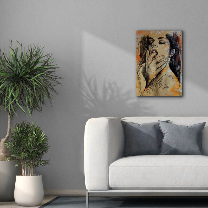 «Savor And Desire» par Loui Jover, art mural sur toile, H 26 po x l 18 po x P 0,75 po