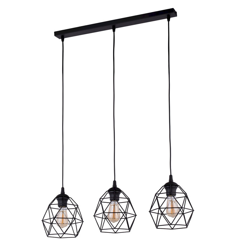 Galaxy 3 - Light Kitchen Island Pendant, Black
