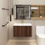 Meuble-lavabo simple 29,5 po avec plateau en résine Margree-2130860152