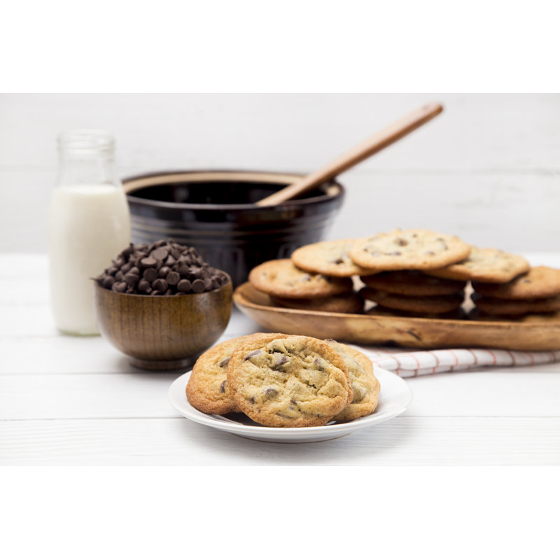 Chocolate Chip Cookies - Wrapped Canvas Print, 30cm H x 46cm W x 3.8 cm D