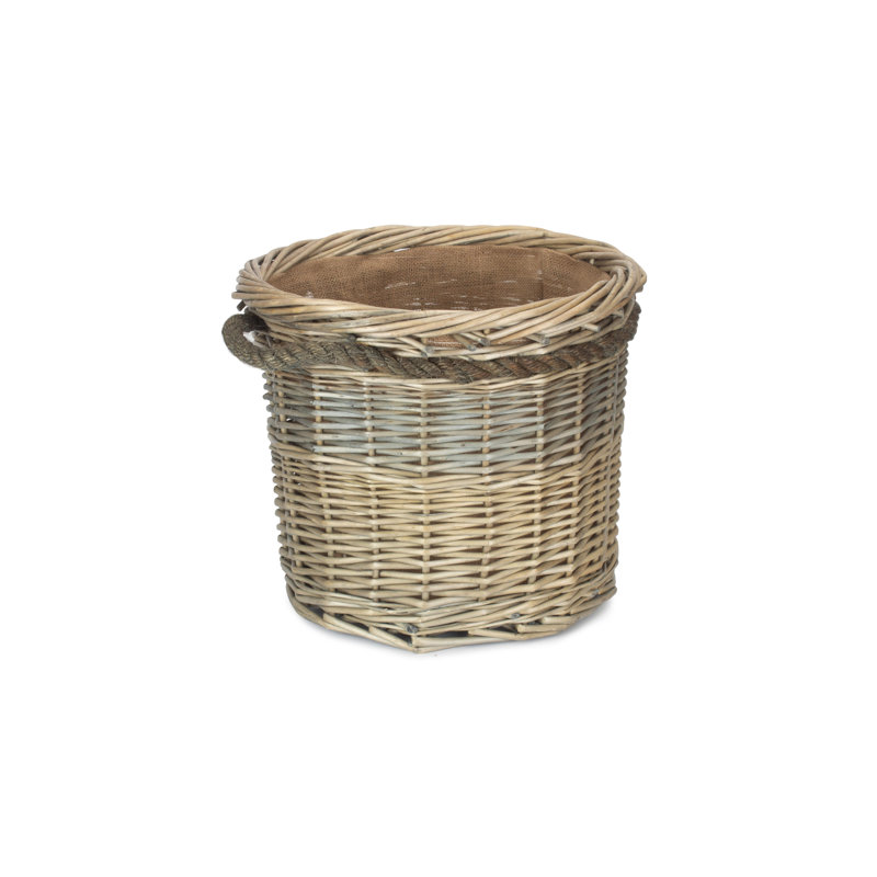 Medium Round Log Wicker Basket