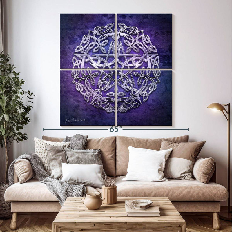 Kelan Silver Pentacle, 50" H x 50" W