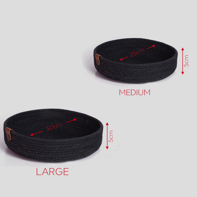 Benecia Cotton Tray, Red