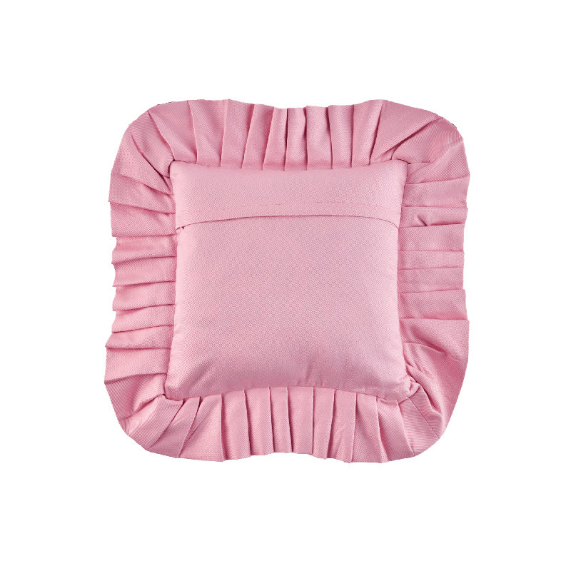 Ruffled Pillow Cover Blumen, Green